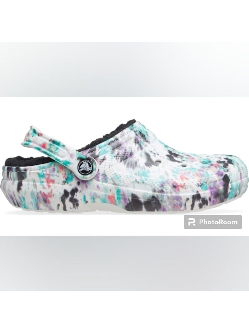 CROCS Classic Lined Tie-Dye Clogs Unisex Pure Water / Multi